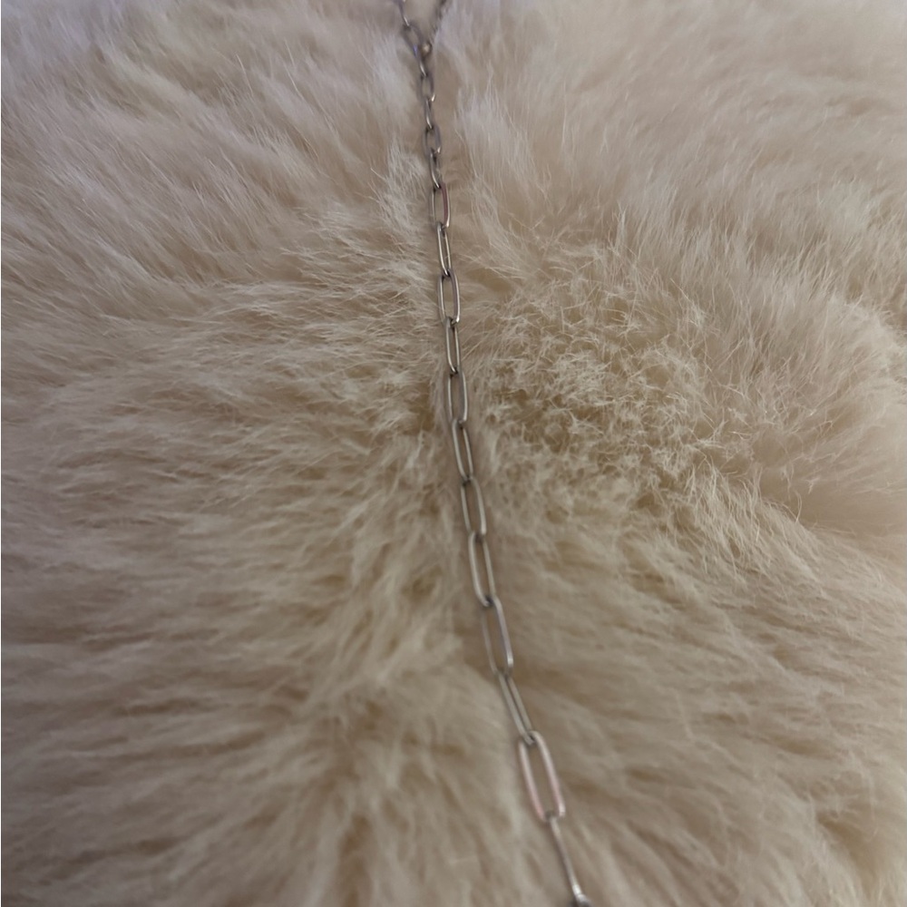 silver chain lariat necklace - Picture 3 of 3
